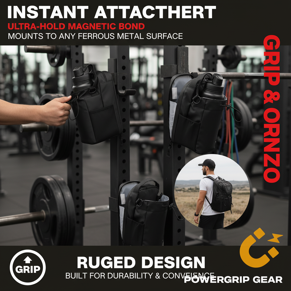 GripBear™ Magnetic Gym Bag